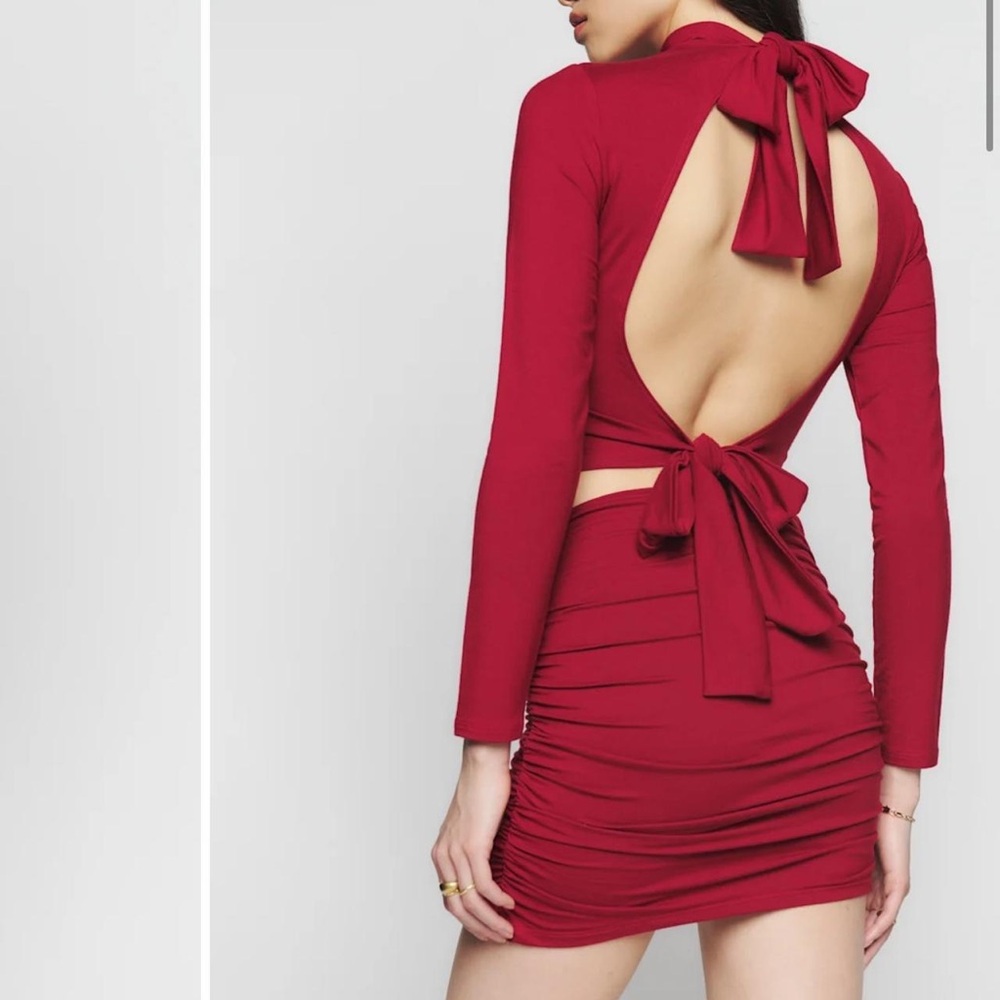 Reformation Red Mini Skirt